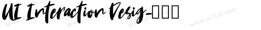 UI Interaction Desig字体转换 UI Interaction Desig字体转换
